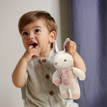 Load image into Gallery viewer, Baby threads bunny rattle
