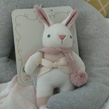 Load image into Gallery viewer, Baby threads bunny rattle
