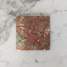 Load image into Gallery viewer, St Albans square wooden magnet
