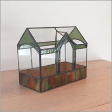 Load image into Gallery viewer, The Powley - handmade stained glass terrarium
