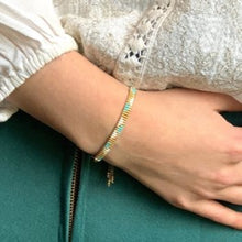 Load image into Gallery viewer, Wahiki aqua beaded friendship bracelet
