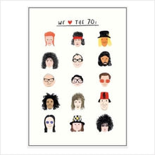 Load image into Gallery viewer, We love the 70s icons card
