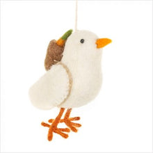 Load image into Gallery viewer, Chirpy chicks - Baxter (white) hanging felt dec
