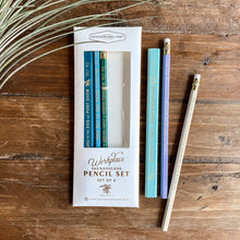 Load image into Gallery viewer, Workplace shenanigans pencil set
