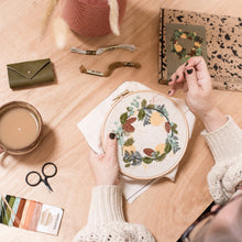 Load image into Gallery viewer, Wild wreath embroidery kit
