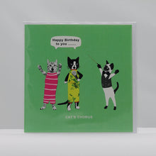 Load image into Gallery viewer, Cats chorus birthday card
