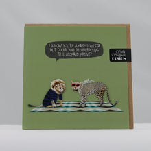 Load image into Gallery viewer, Fashionista leopard print card
