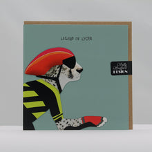Load image into Gallery viewer, Legend of lycra card
