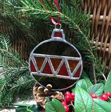 Load image into Gallery viewer, Handmade glass bauble - Xmas bauble
