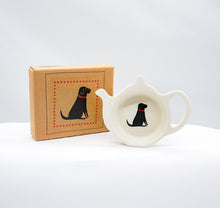 Load image into Gallery viewer, Teabag dish - black labrador
