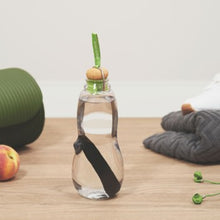Load image into Gallery viewer, Water bottle - lime with charcoal

