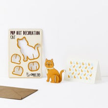 Load image into Gallery viewer, Pop out ginger cat card

