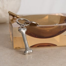 Load image into Gallery viewer, Dogs bone pewter key ring

