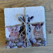 Load image into Gallery viewer, Kensington Collection - farmyard animals coasters x 2
