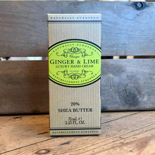 Load image into Gallery viewer, Ginger &amp; lime hand cream - boxed tube
