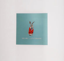 Load image into Gallery viewer, Grey hare... so distinguished card
