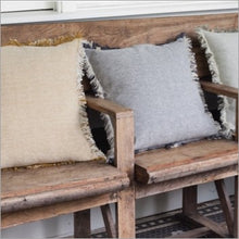 Load image into Gallery viewer, Heidi frilled cushion - grey
