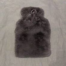 Load image into Gallery viewer, Teddy hot water bottle - charcoal
