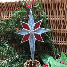 Load image into Gallery viewer, Handmade glass star - Xmas star

