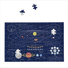 Load image into Gallery viewer, Space age 150 piece mini puzzle in a tube
