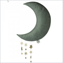 Load image into Gallery viewer, Moon with stars - grey
