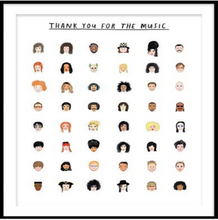 Load image into Gallery viewer, Thank you for the music print
