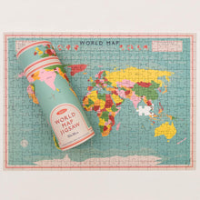 Load image into Gallery viewer, World map puzzle in a tube

